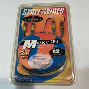 ❤️NWT High Performance Audio Interconnect System, 12 ft. 4 meter pair